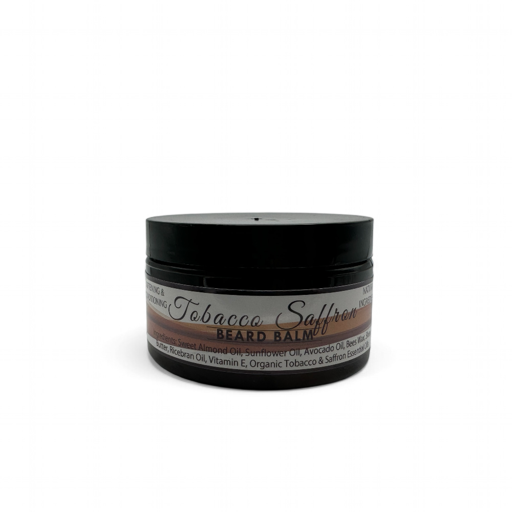 All-Natural Beard Balm – Scented with Tobacco and Saffron Essential Oils