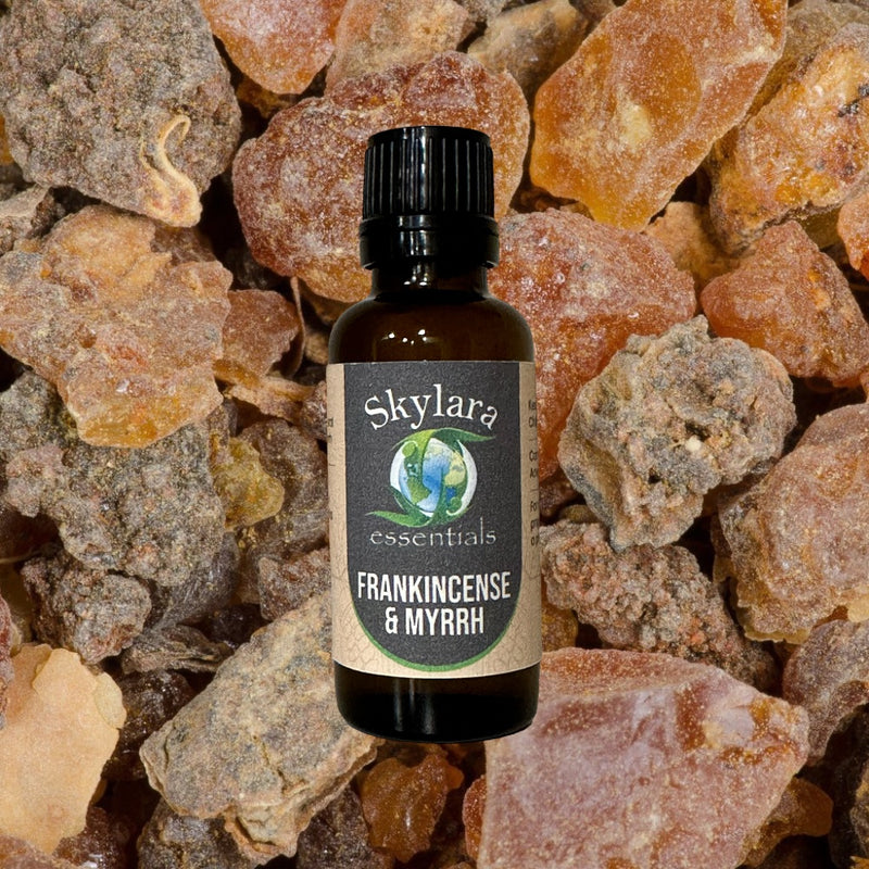 Resin of Frankincense Essential Oil Diffuser Blend 30ml by Aromafume | Boswelia Carterii & Commiphora Myrrha | Native to East Africa & India | Calms